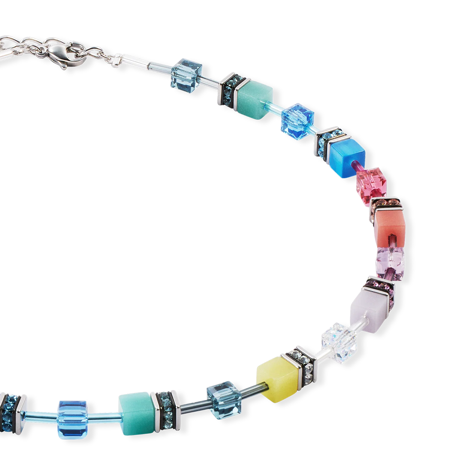 GeoCUBE® Iconic necklace Magic silver - Image 2