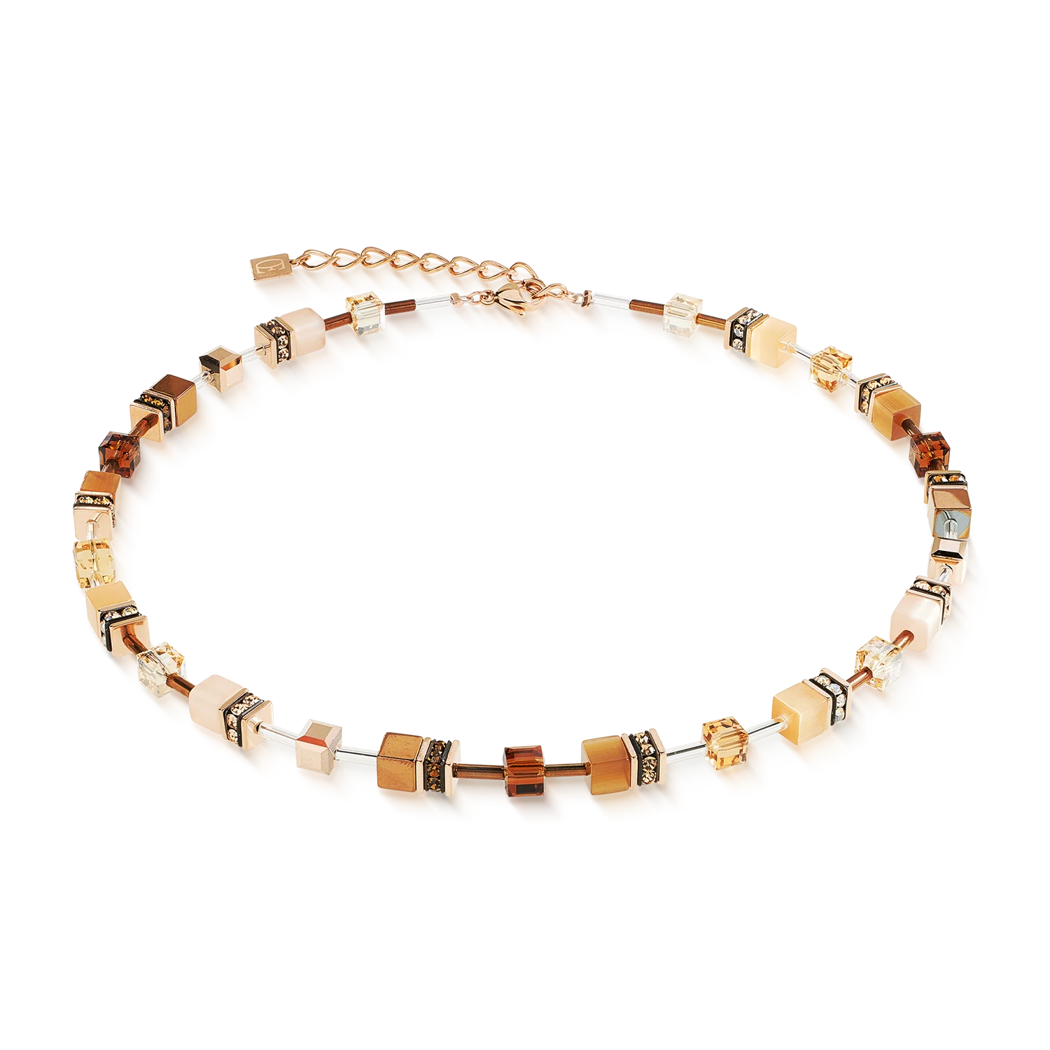 GeoCUBE® Iconic Necklace Mocha Mousse