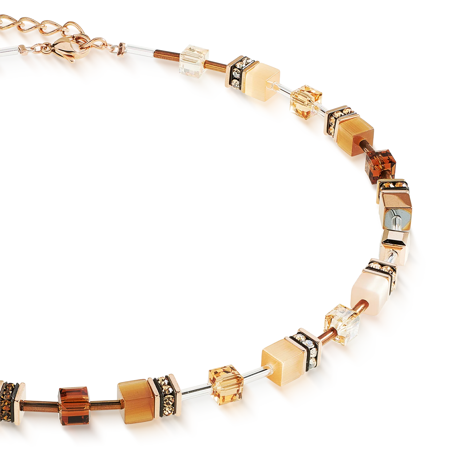 GeoCUBE® Iconic Necklace Mocha Mousse - Image 2