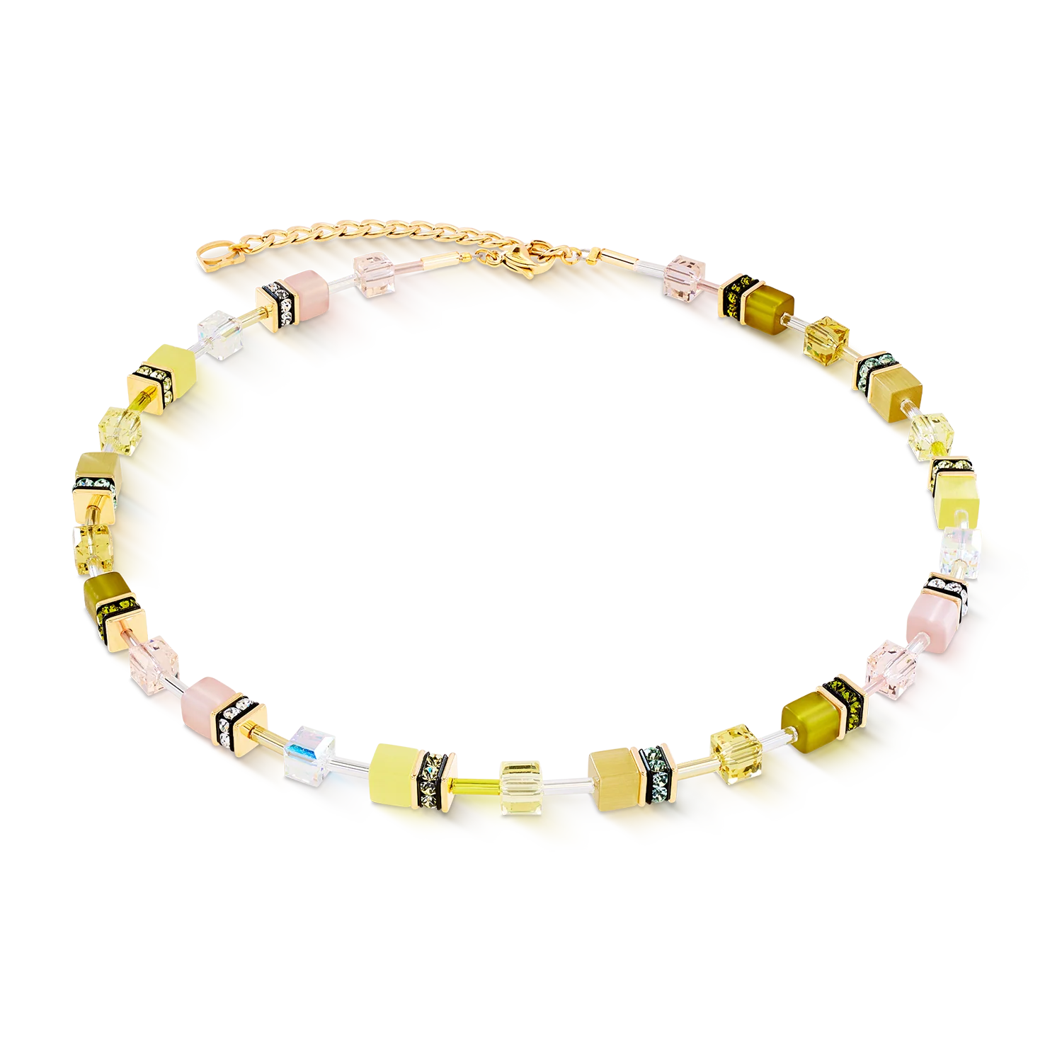 GeoCUBE® Iconic necklace Olive Blossom