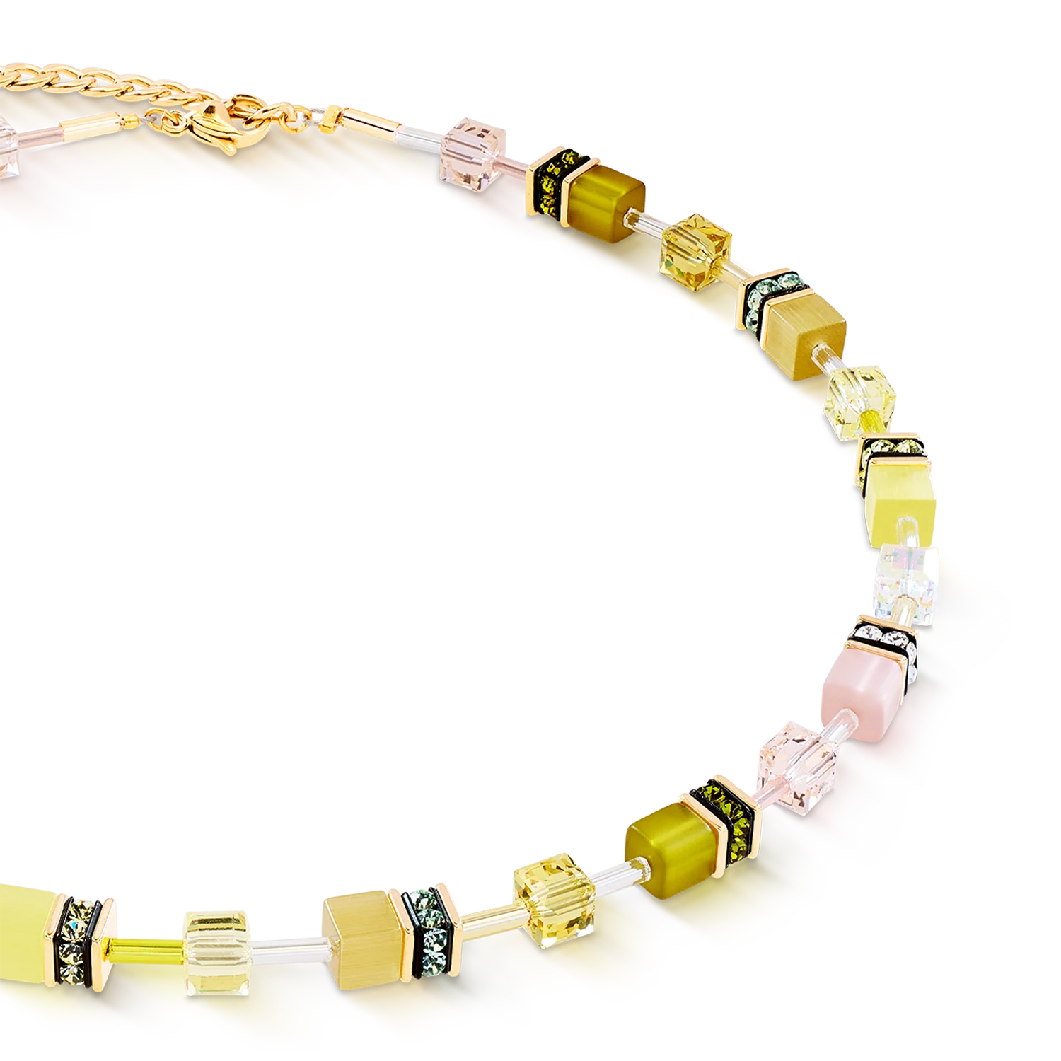 GeoCUBE® Iconic necklace Olive Blossom - Image 2