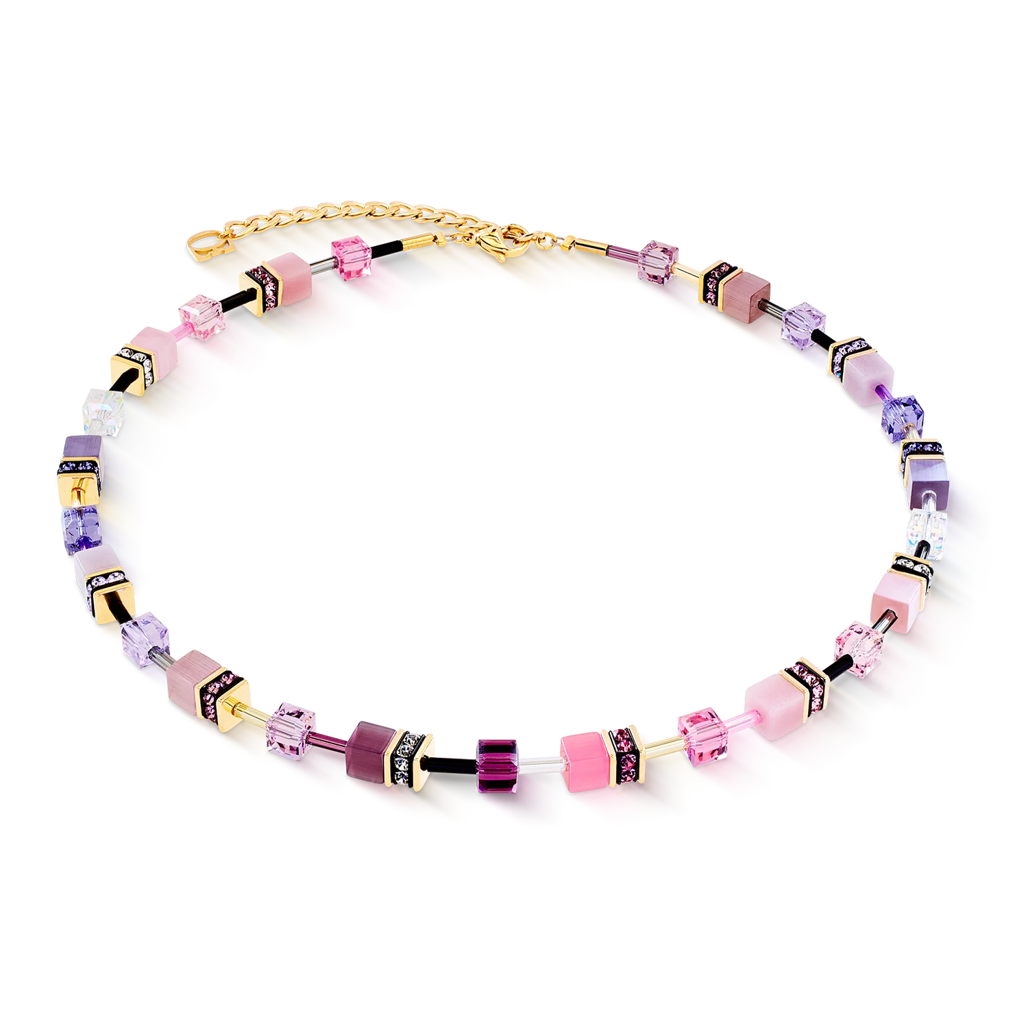 GeoCUBE® Iconic necklace pink-lilac