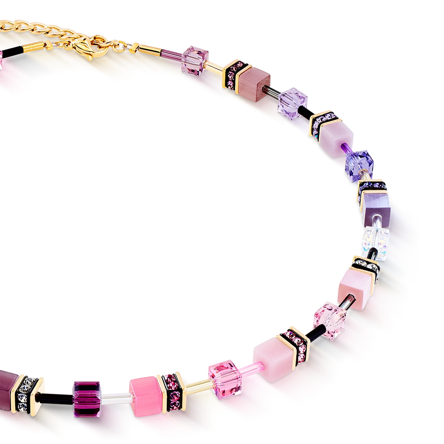 GeoCUBE® Iconic necklace pink-lilac - Image 2