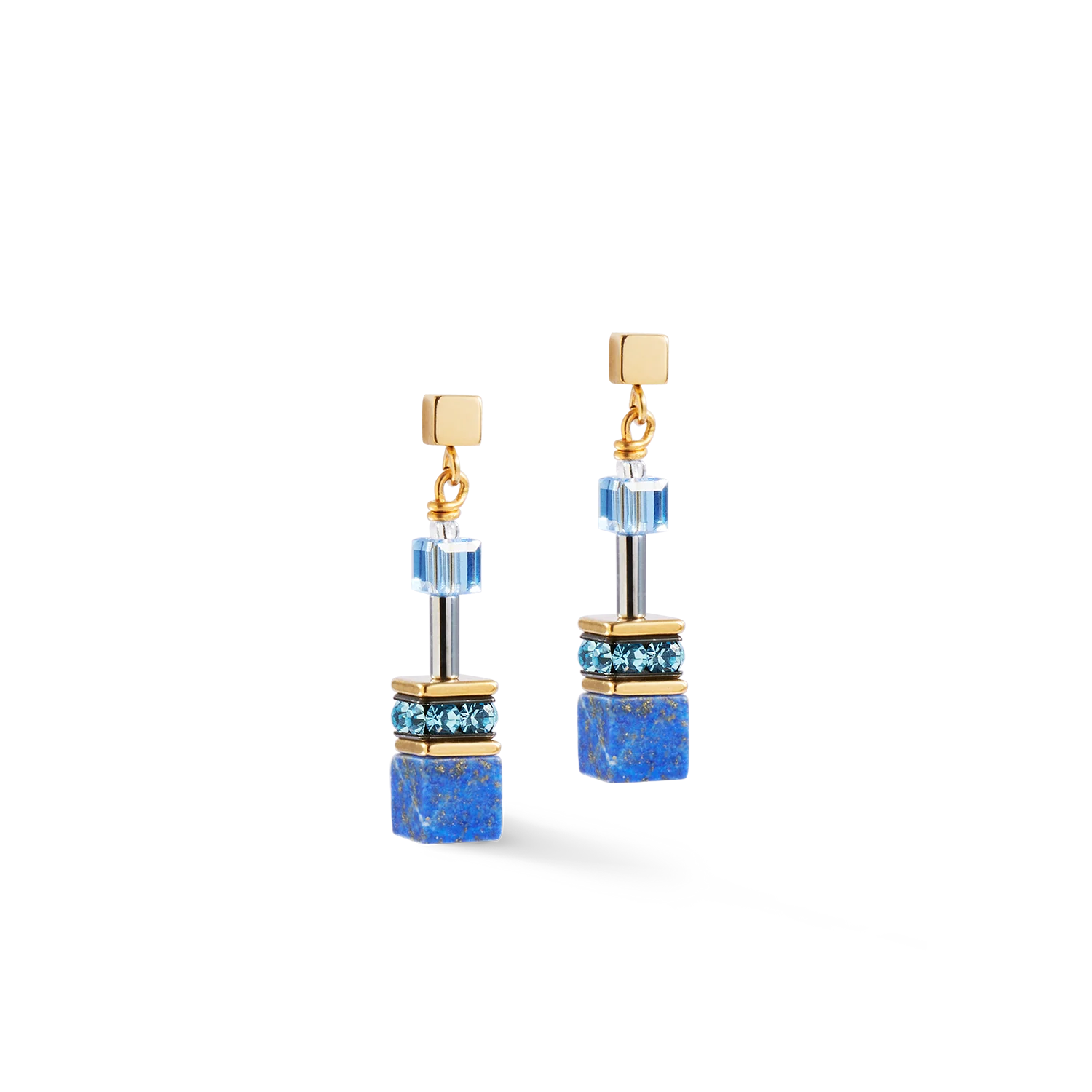GeoCUBE® Iconic Precious earrings blue