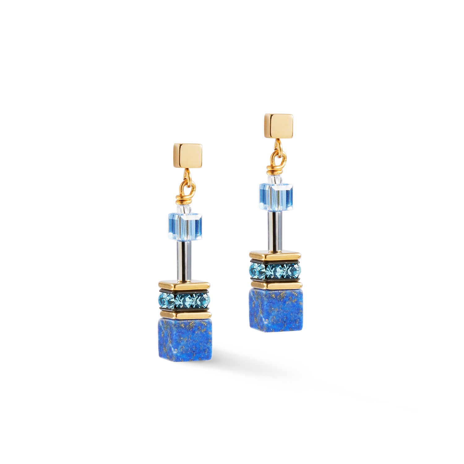 GeoCUBE® Iconic Precious earrings blue - Image 2