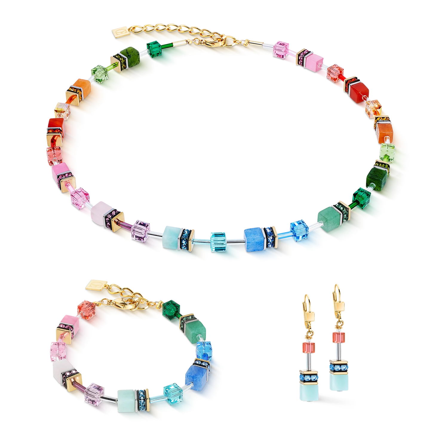 GeoCUBE® Iconic Precious necklace Rainbow - Image 3