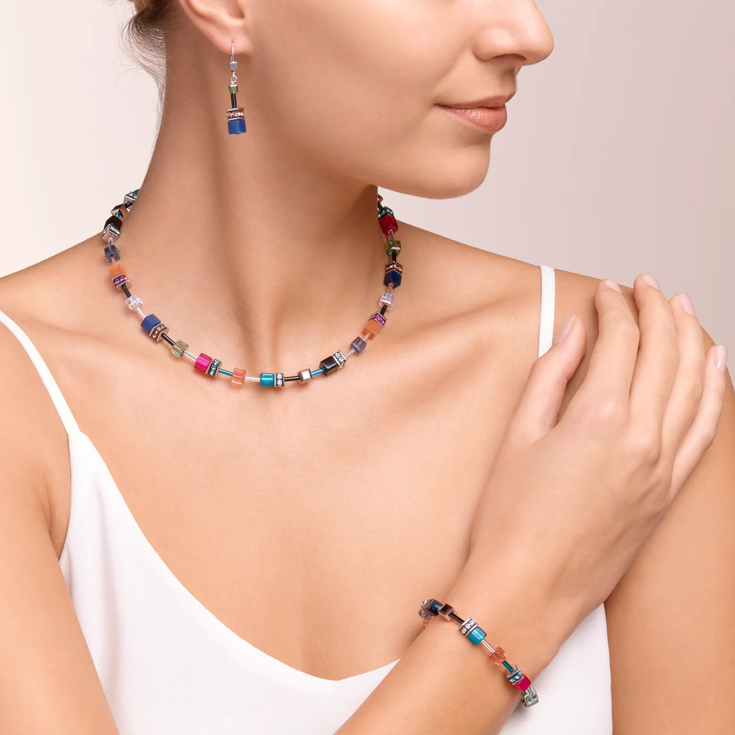 GeoCUBE® Necklace multicolour ethno - Image 4