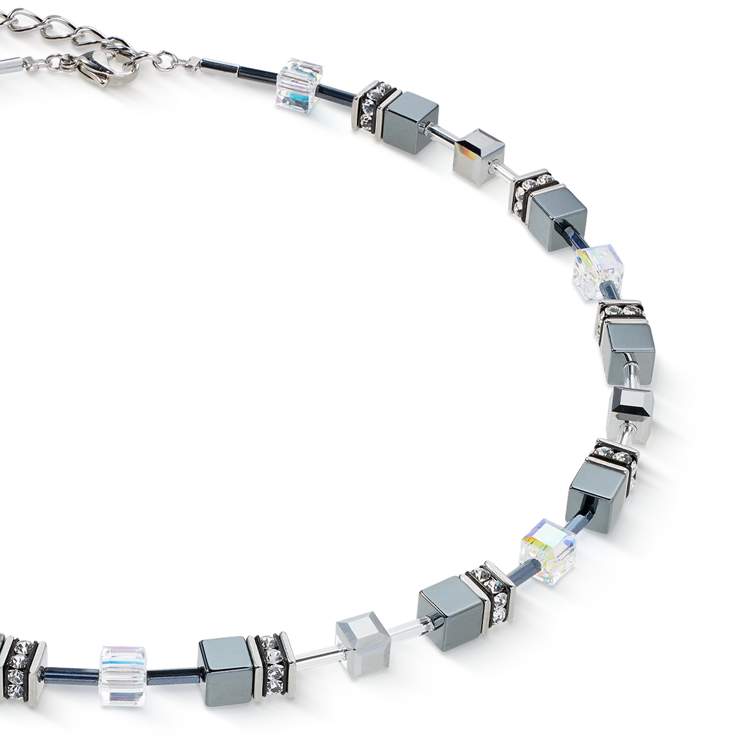 GeoCUBE® necklace platinum - Image 2