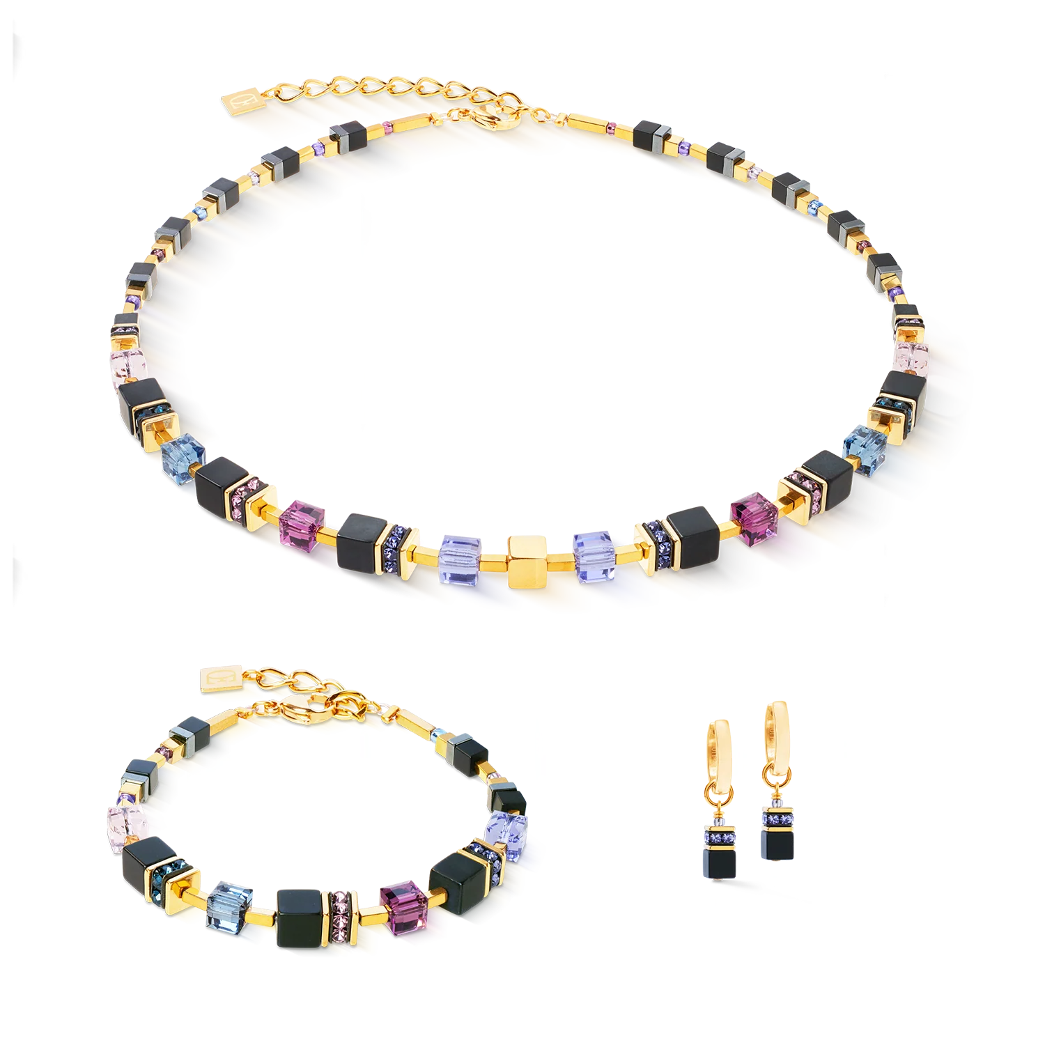 GeoCUBE® Precious Classic bracelet Blue Moon gold - Image 3
