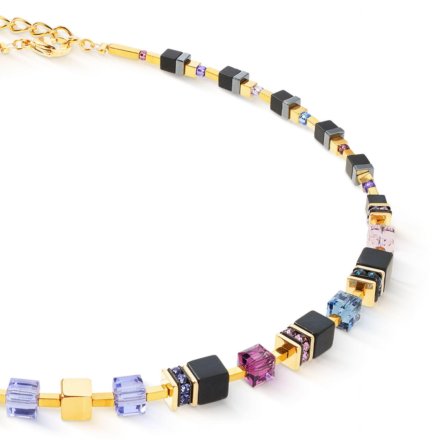 GeoCUBE® Precious Classic necklace Blue Moon gold - Image 2