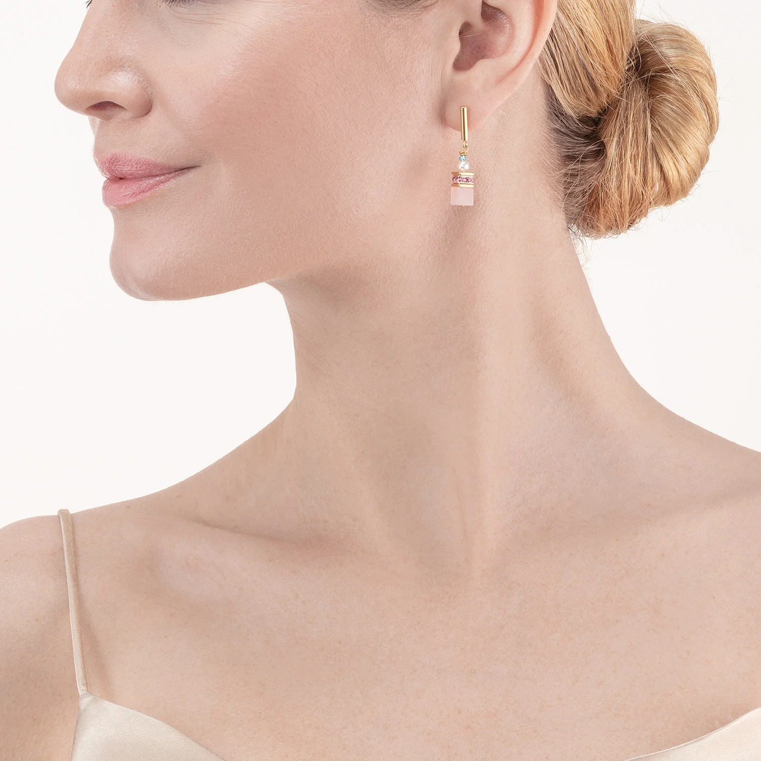 GeoCUBE® Precious Fusion Pearls earrings multicolour pastel - Image 4