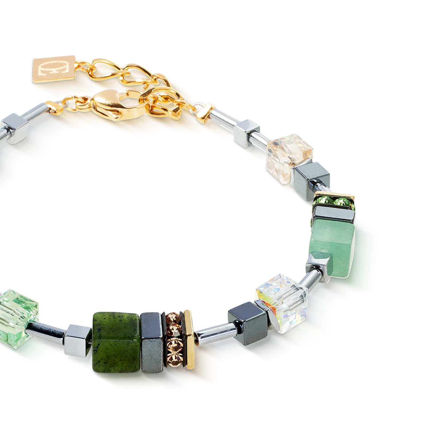 GeoCUBE® Precious Motion bracelet Forest Light gold - Image 2