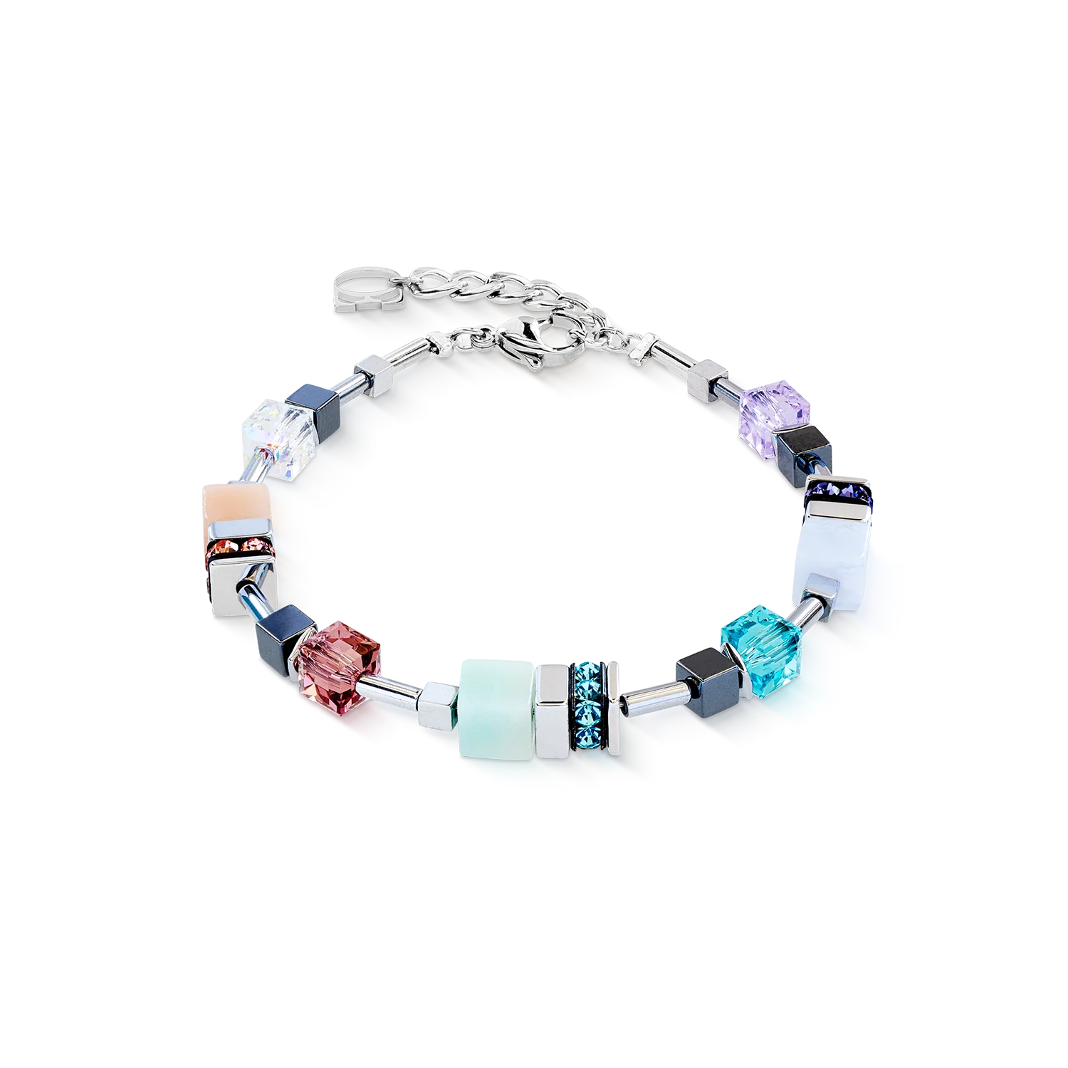 GeoCUBE® Precious Motion bracelet Sorbet silver