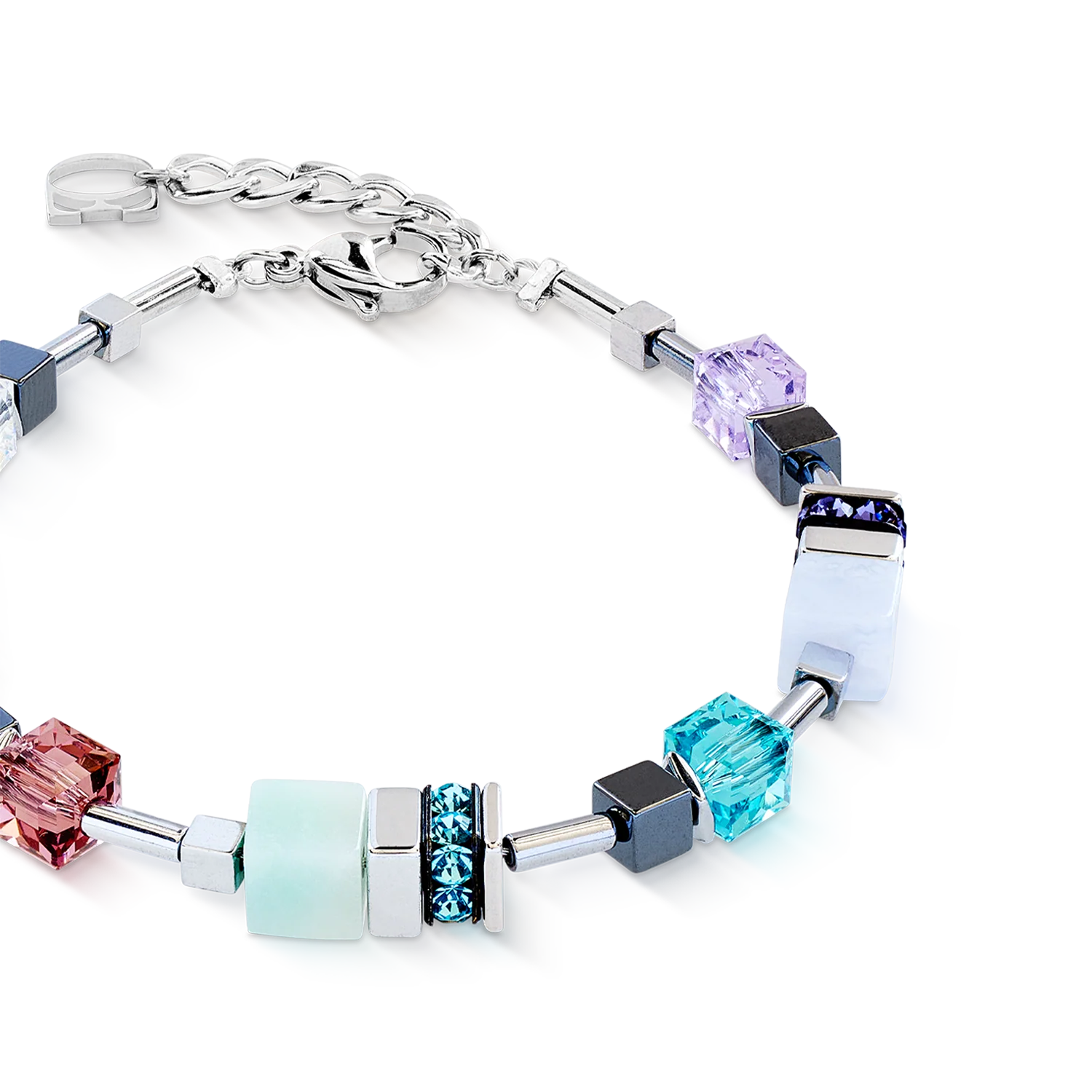 GeoCUBE® Precious Motion bracelet Sorbet silver - Image 2