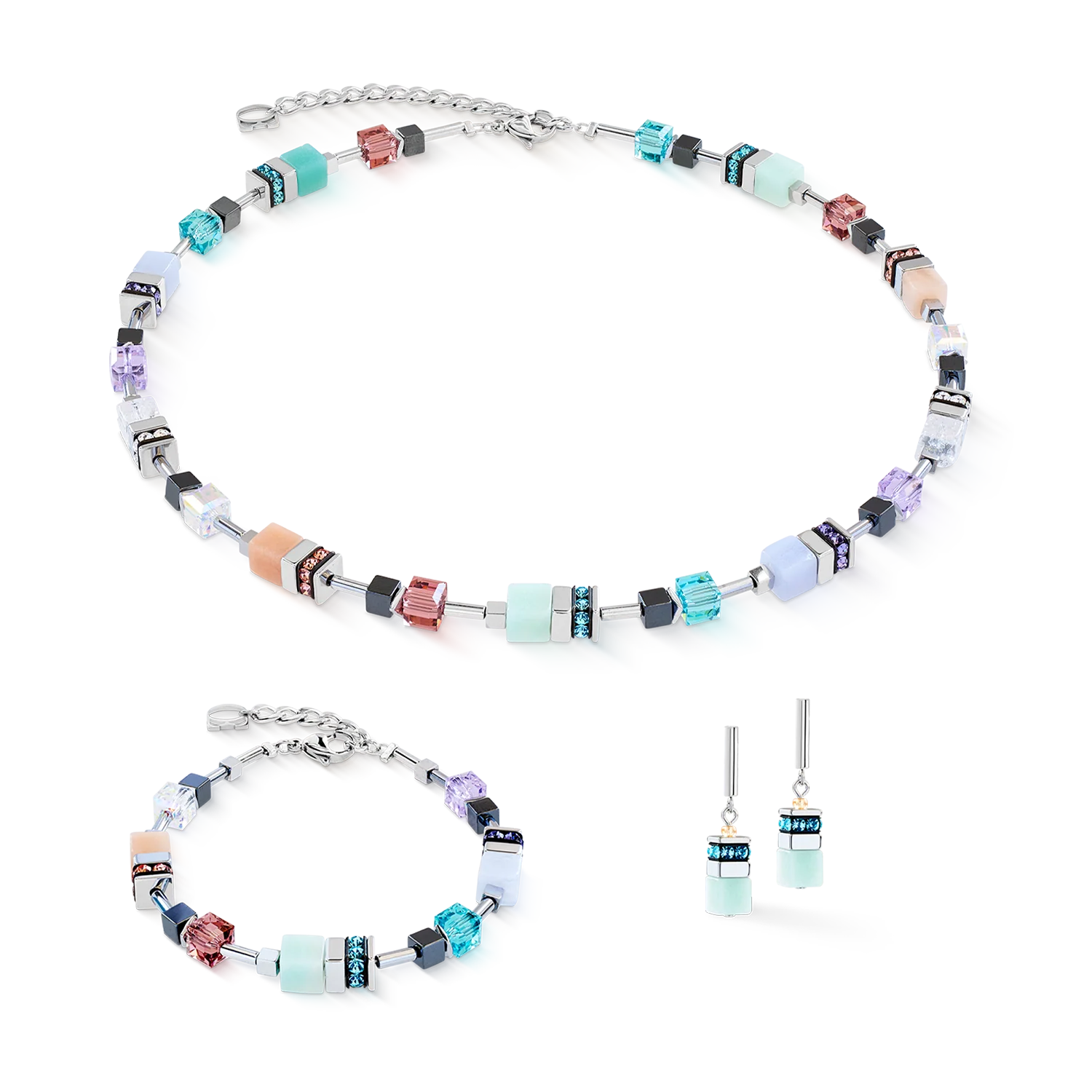 GeoCUBE® Precious Motion bracelet Sorbet silver - Image 3
