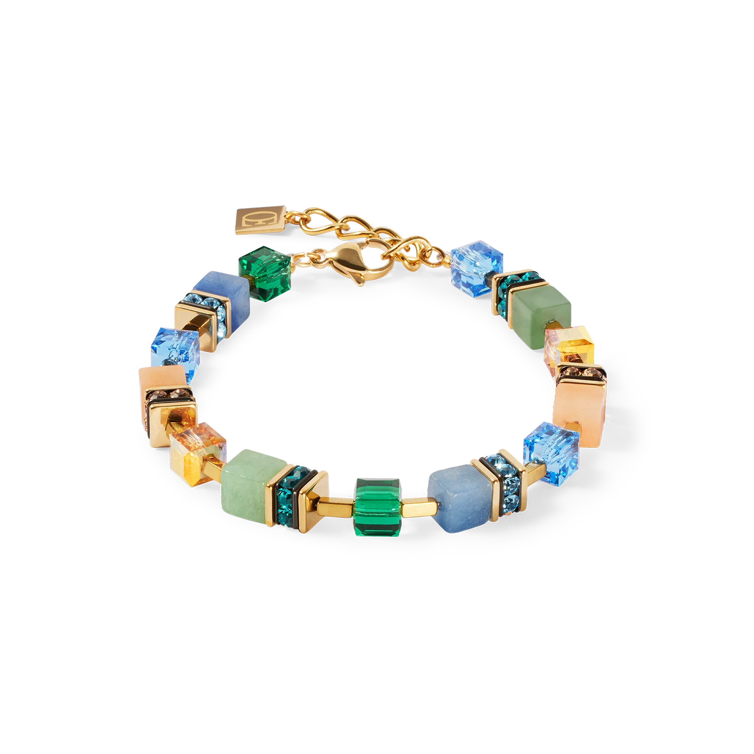 GeoCUBE® Precious Statement bracelet gold-spring