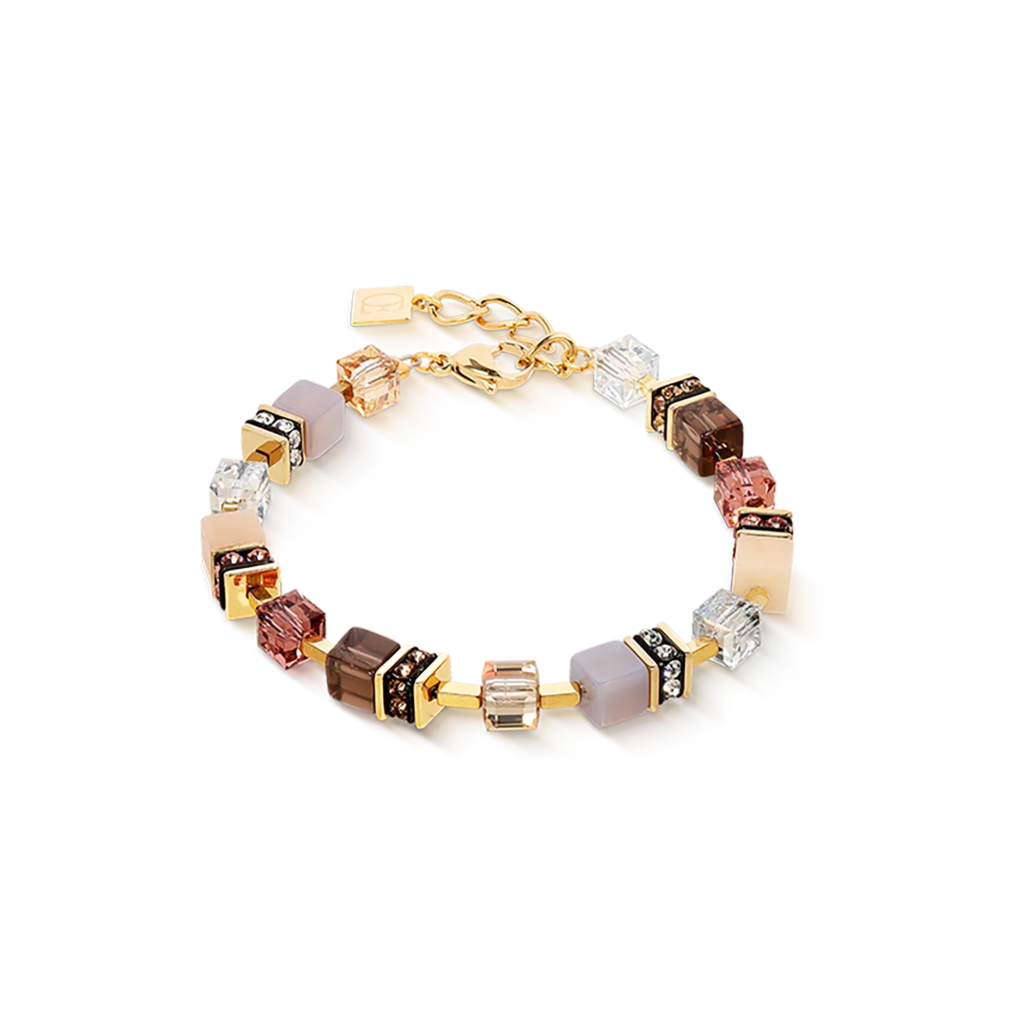 GeoCUBE® Precious Statement bracelet golden Blush