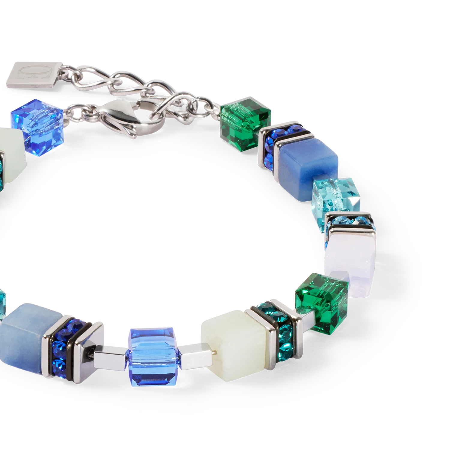 GeoCUBE® Precious Statement bracelet silver-ocean - Image 2
