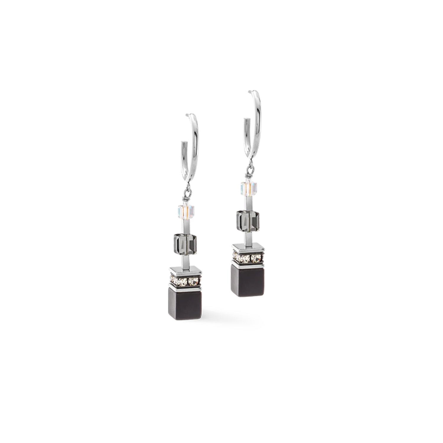 GeoCUBE® Precious Statement earring Crystal Shadow