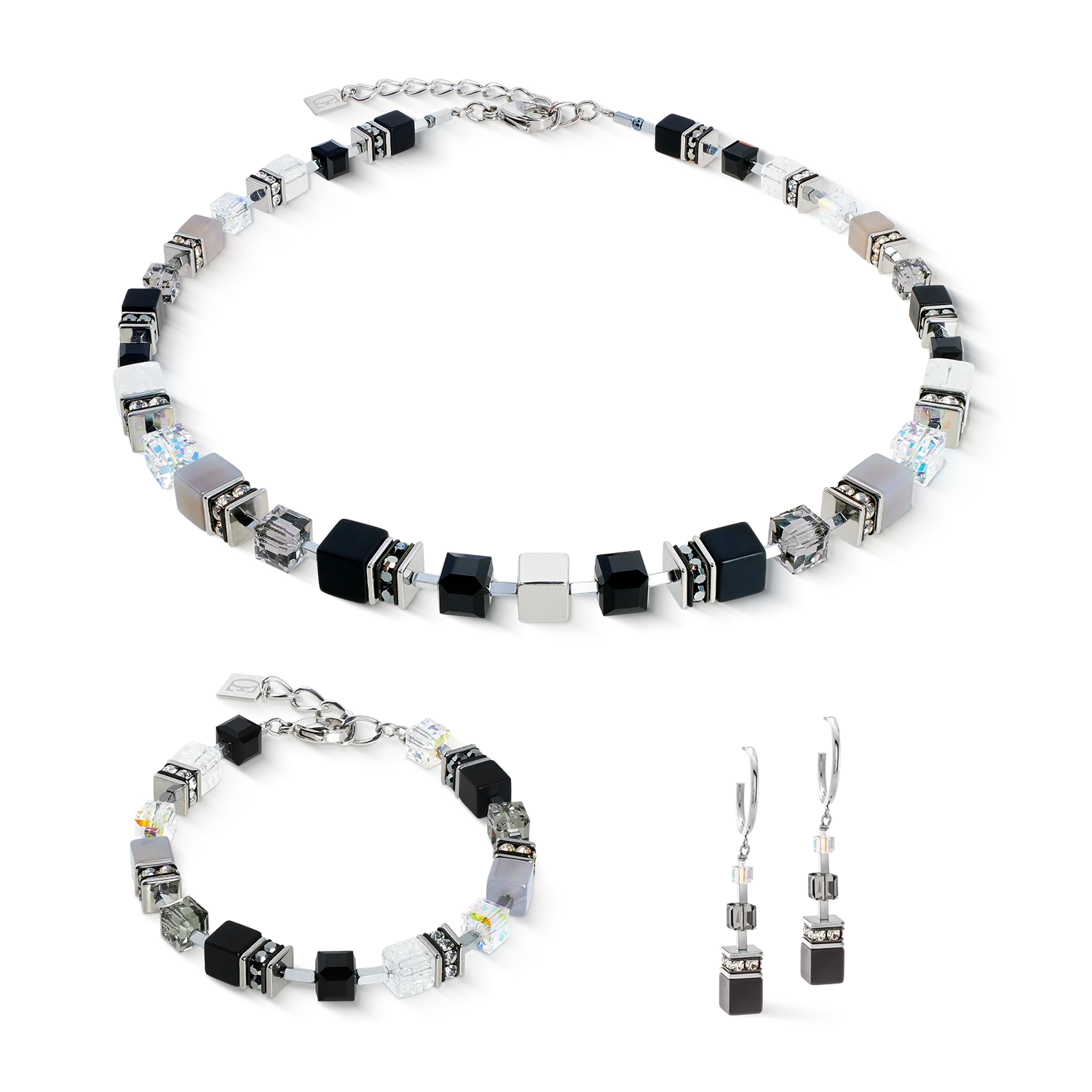 GeoCUBE® Precious Statement earring Crystal Shadow - Image 3