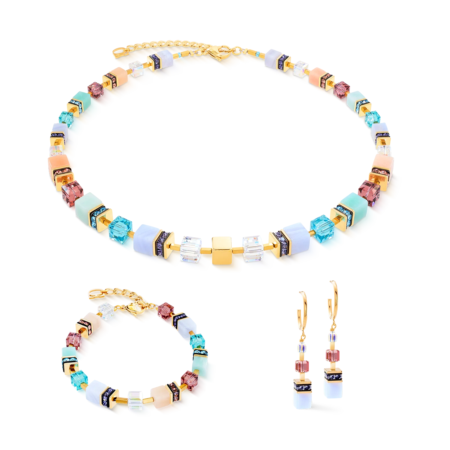 GeoCUBE® Precious Statement earrings Art Nouveau - Image 3
