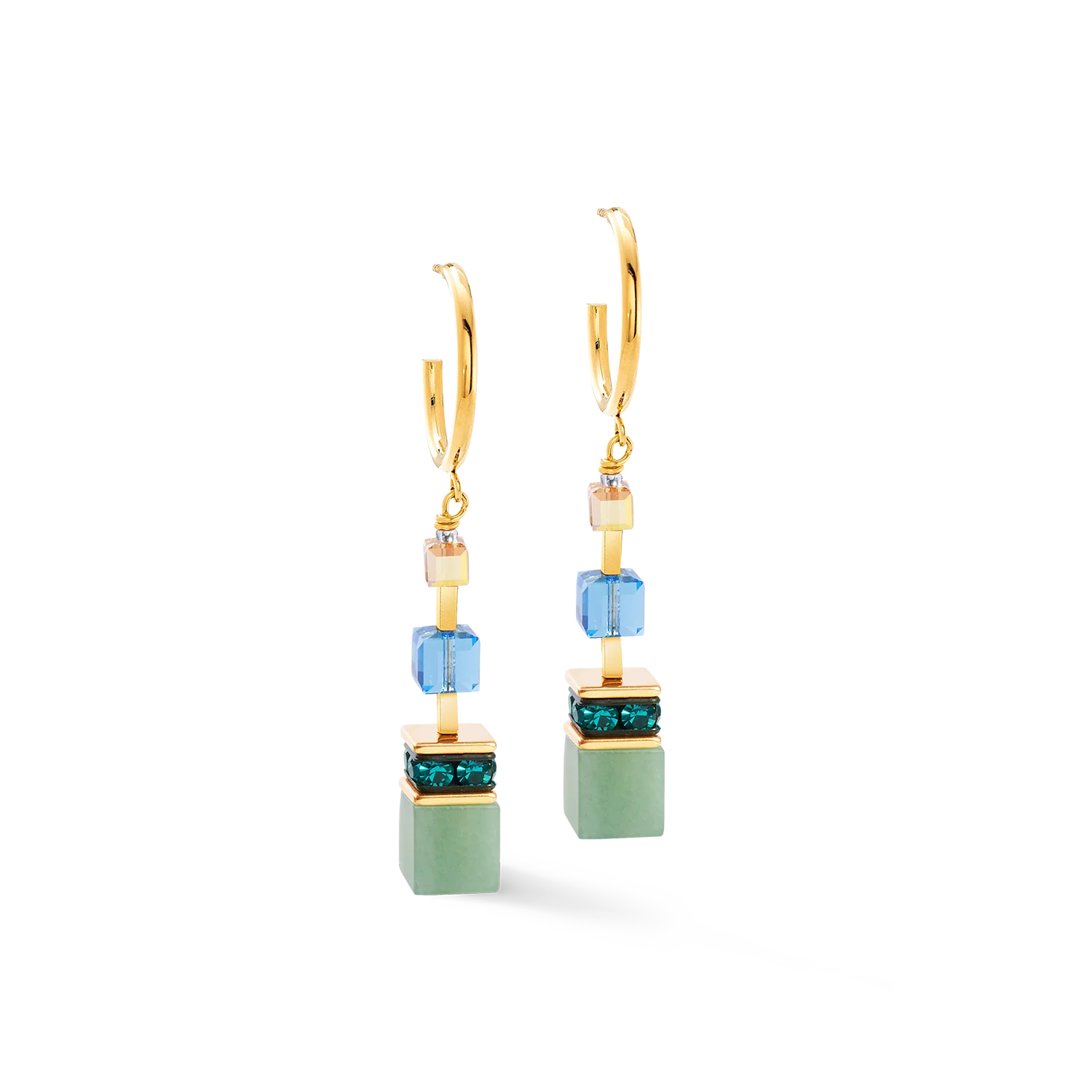 GeoCUBE® Precious Statement earrings gold-spring - Image 2