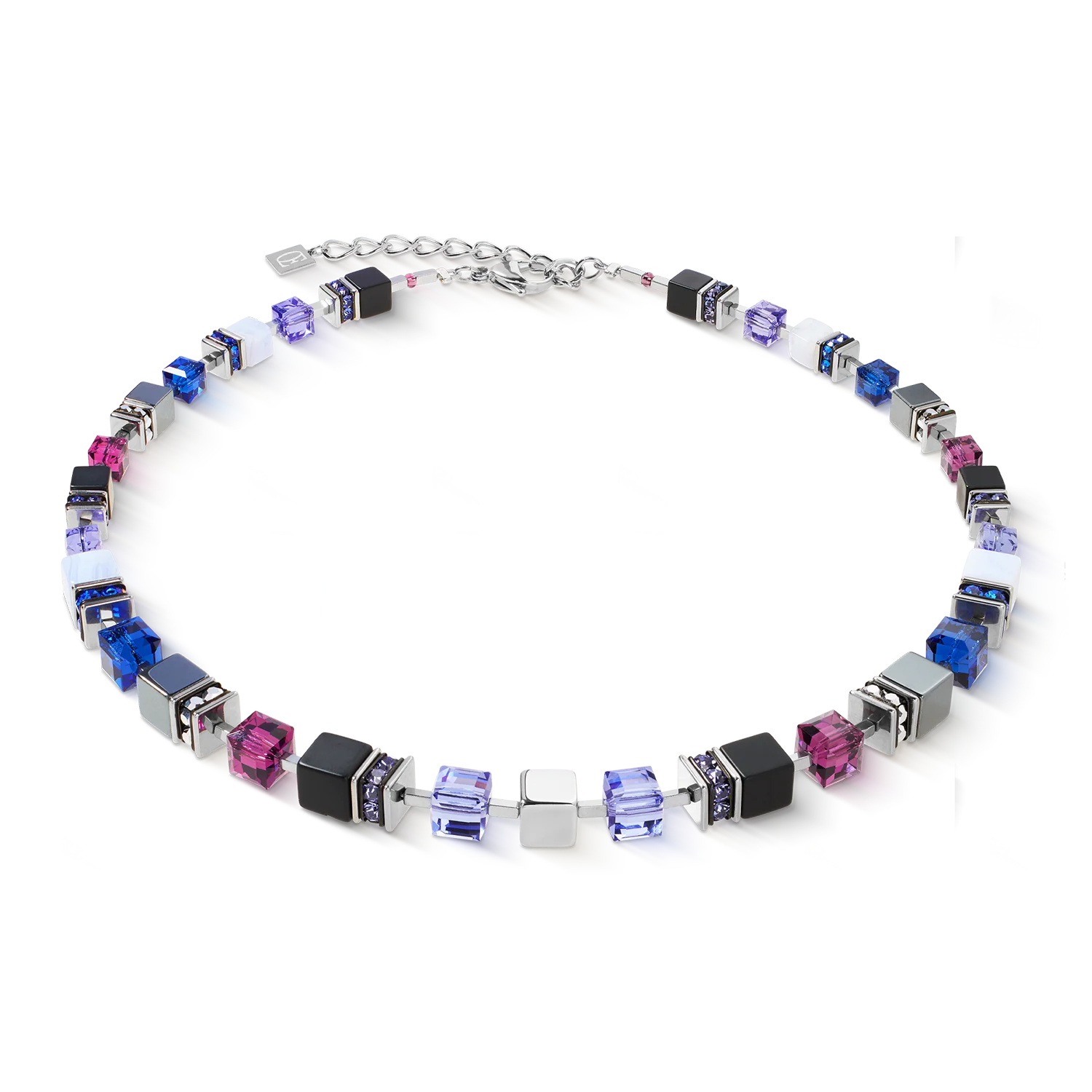 GeoCUBE® Precious Statement necklace Blue Moon