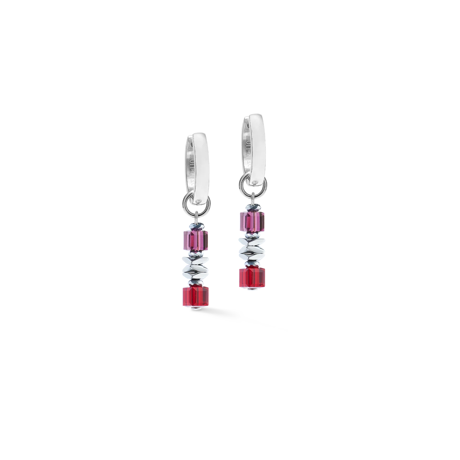 Hoop Wave Cube Flow silver-red
