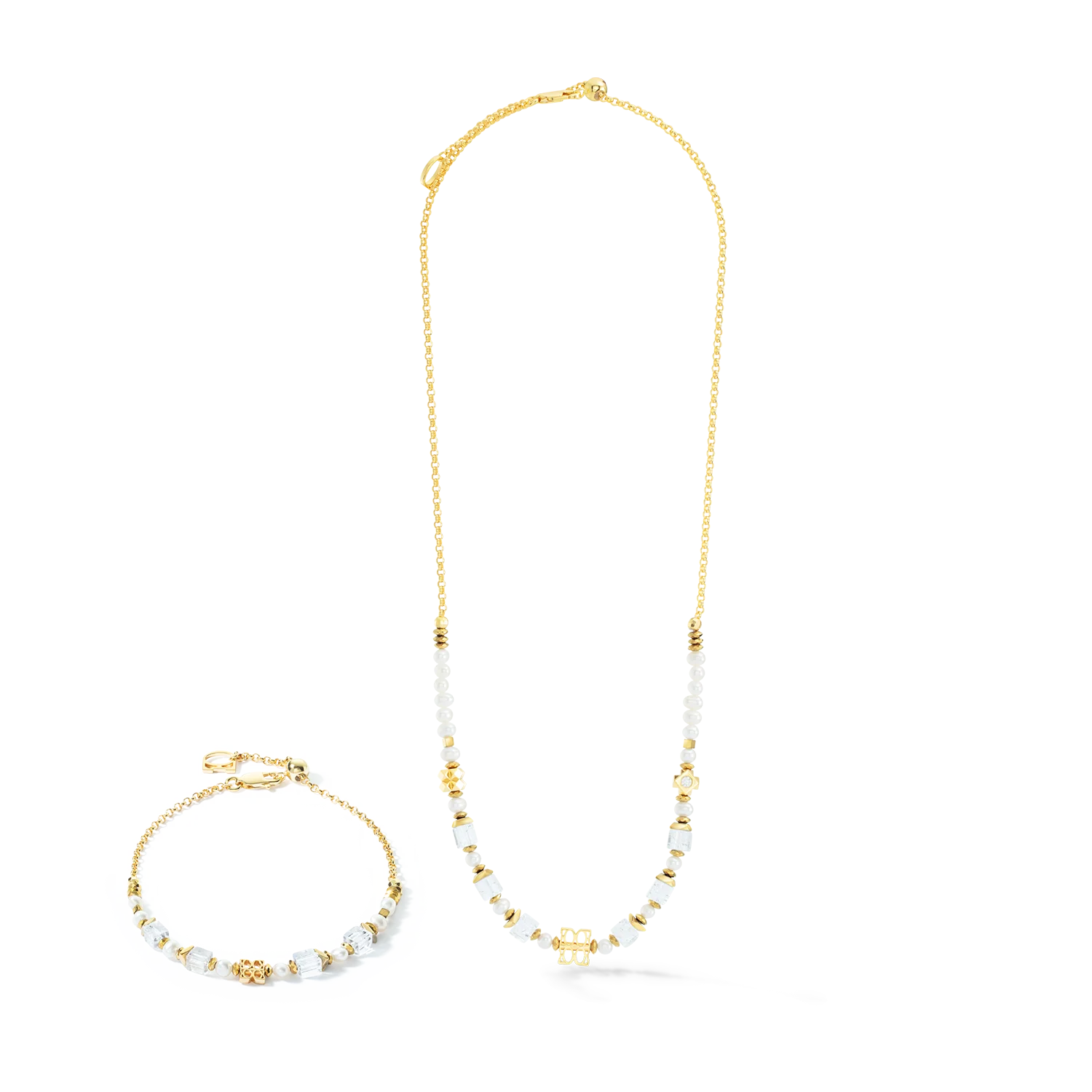 ICONIC Collection Signature necklace gold-white - Image 3