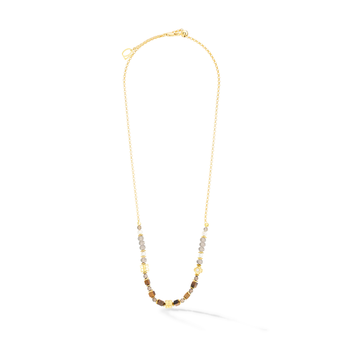 ICONIC Collection Spike necklace gold-brown
