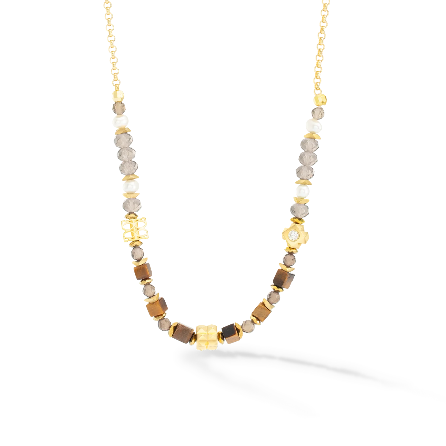 ICONIC Collection Spike necklace gold-brown - Image 4