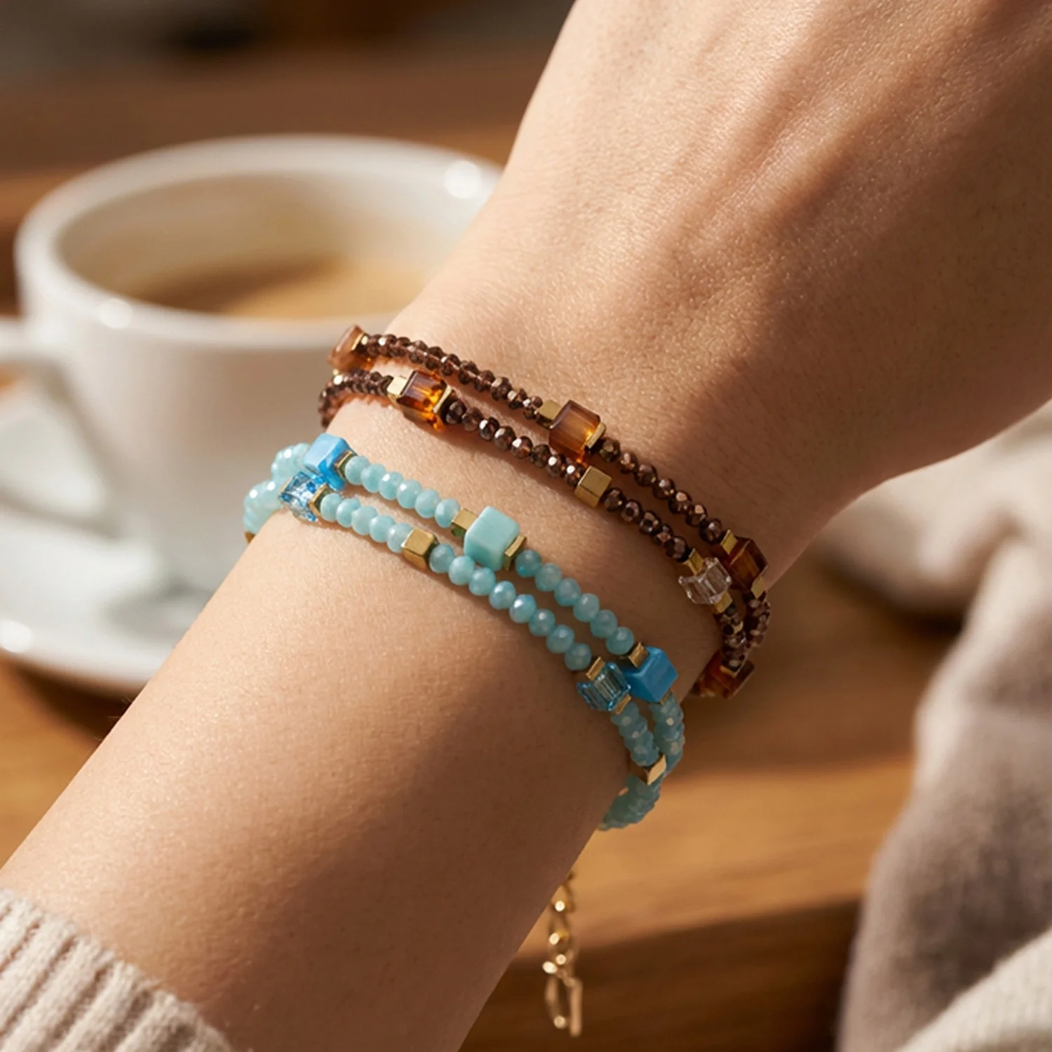Joyful Colours Flex Bracelet gold-brown - Image 3