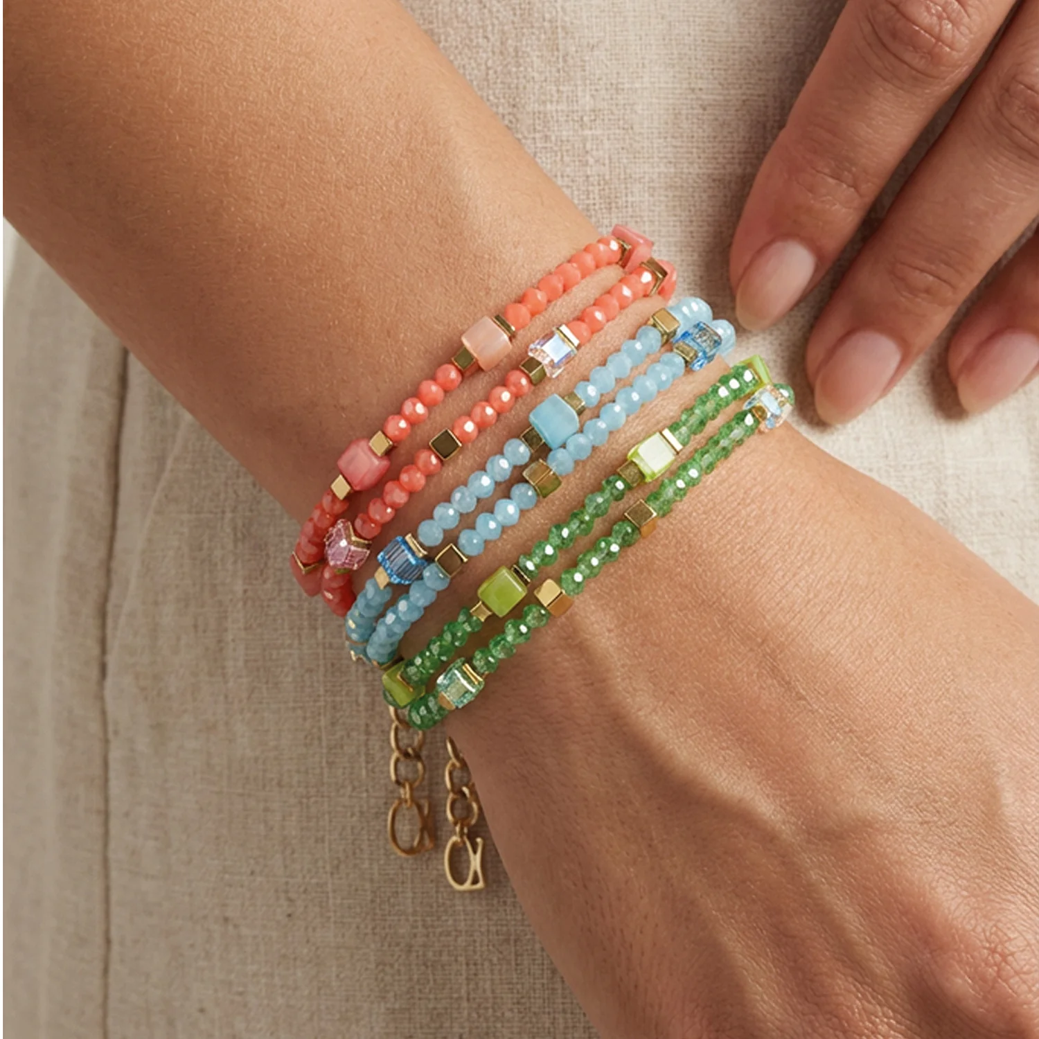 Joyful Colours Flex Bracelet gold-green - Image 3