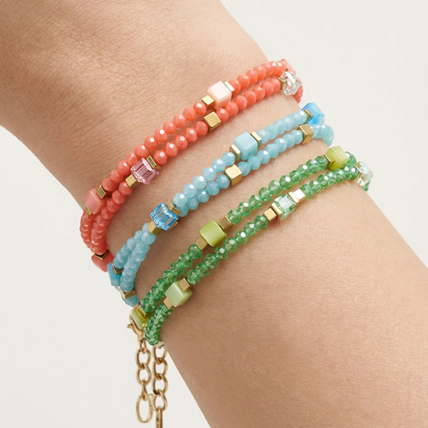 Joyful Colours Flex Bracelet gold-pink - Image 3