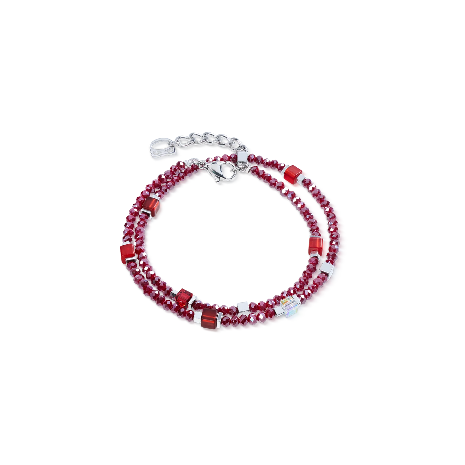 Joyful Colours Flex Bracelet silver-red