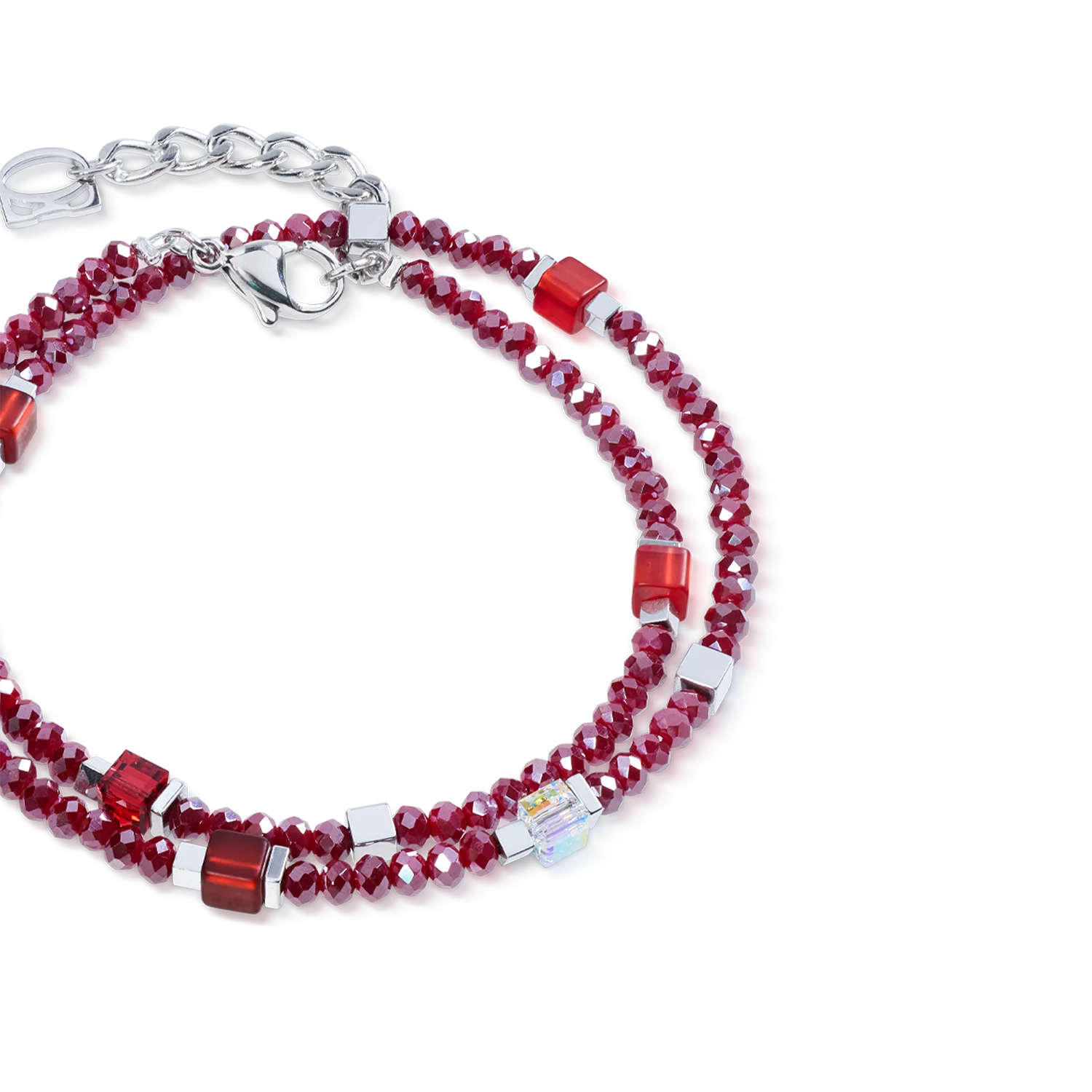 Joyful Colours Flex Bracelet silver-red - Image 2