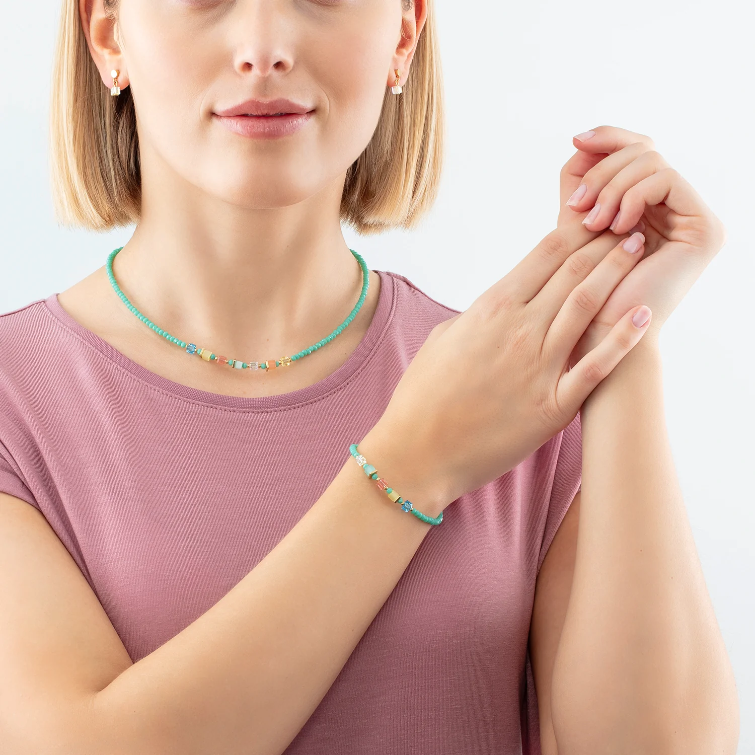 Joyful Colours necklace green-multicolor - Image 4