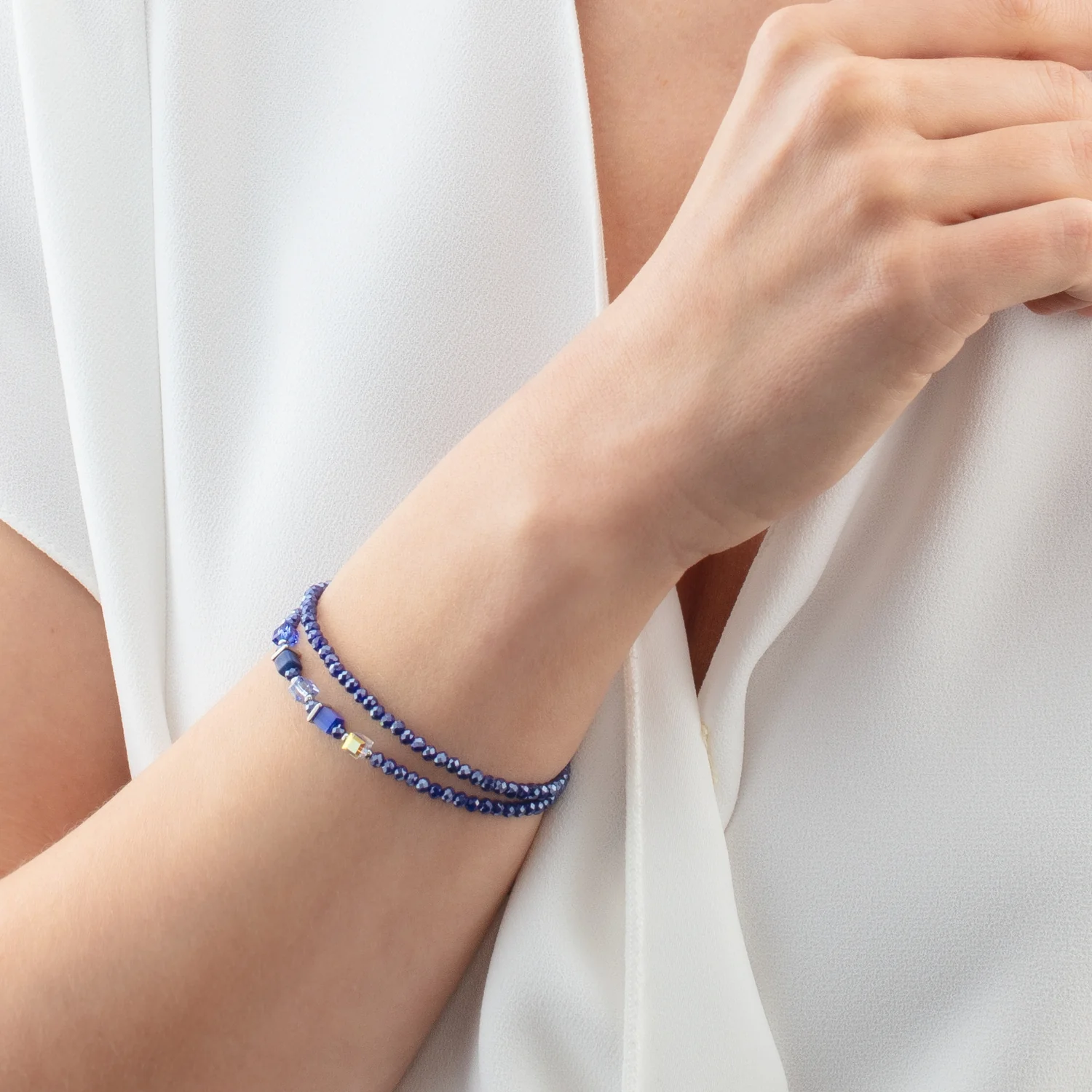 Joyful Colours Update Bracelet silver-blue - Image 4