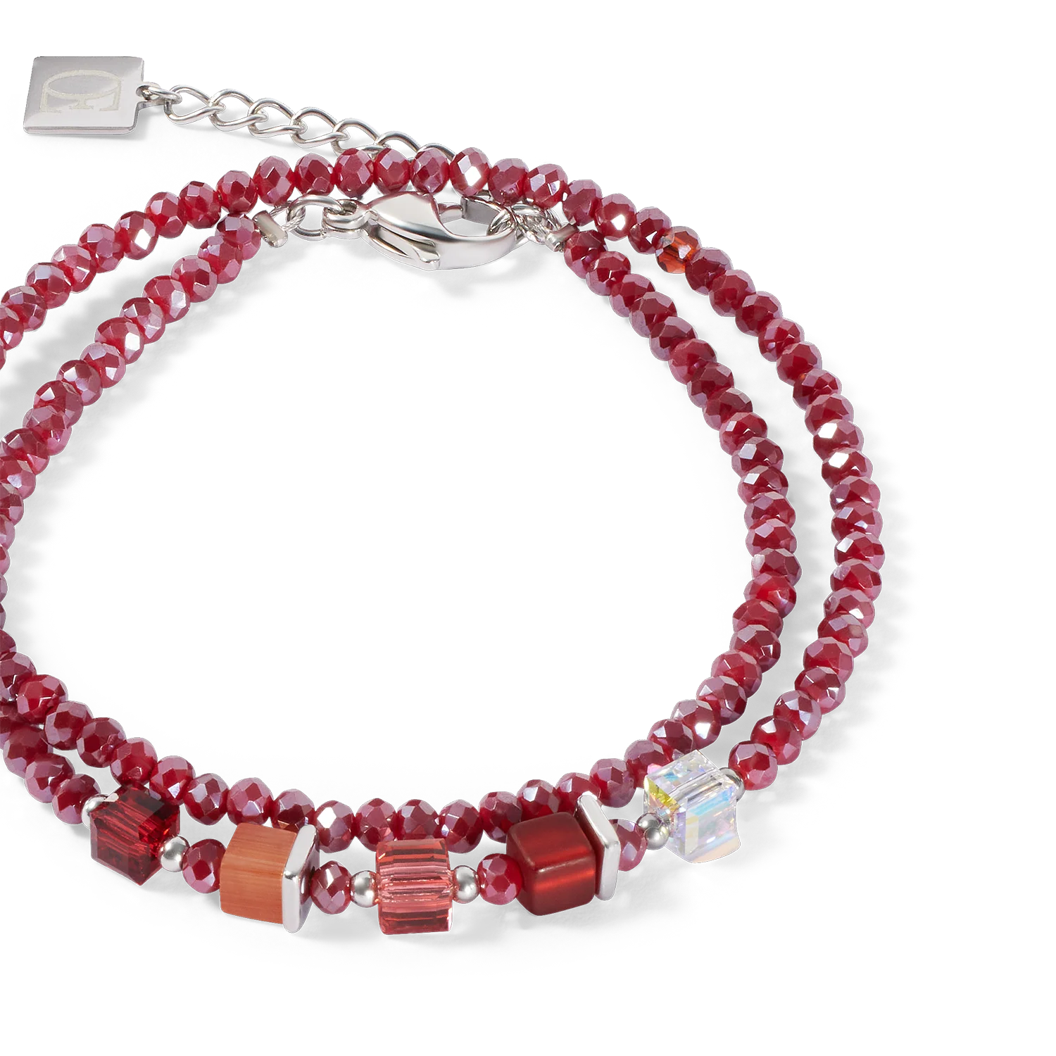 Joyful Colours Update Bracelet silver-red - Image 2