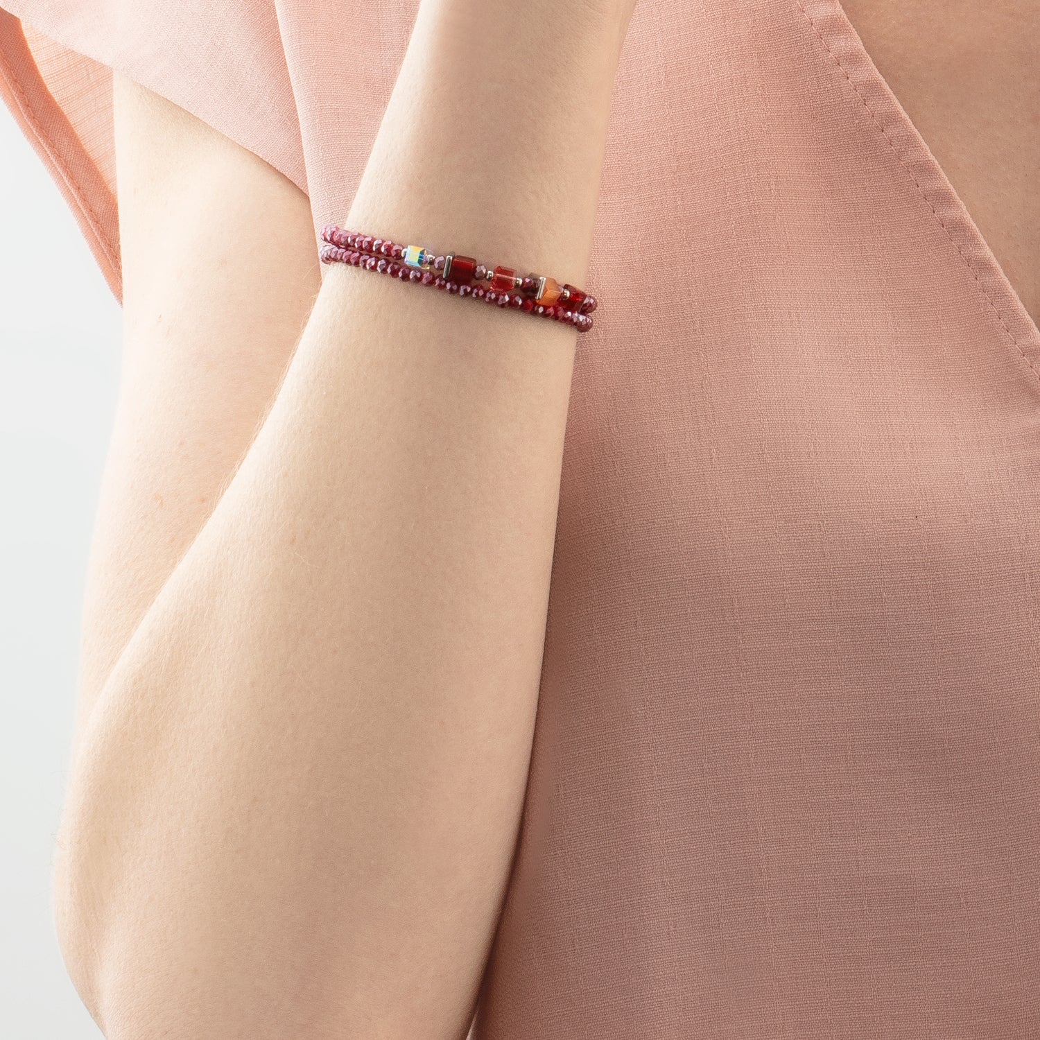 Joyful Colours Update Bracelet silver-red - Image 4