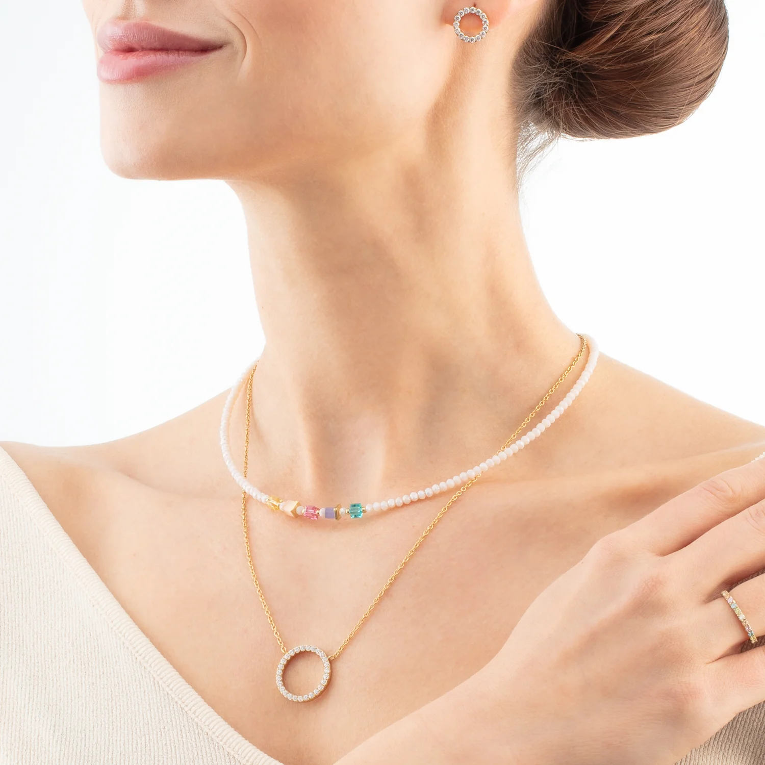 Joyful Colours Update Necklace gold-multicolour - Image 4