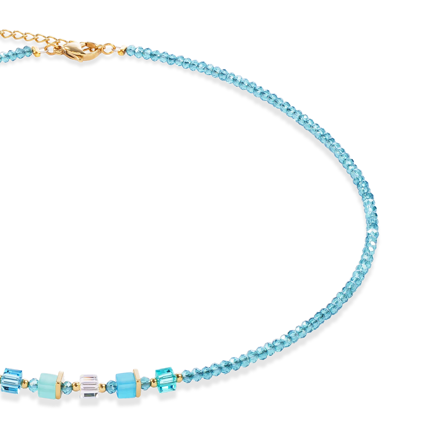 Joyful Colours Update Necklace gold-turquoise - Image 2