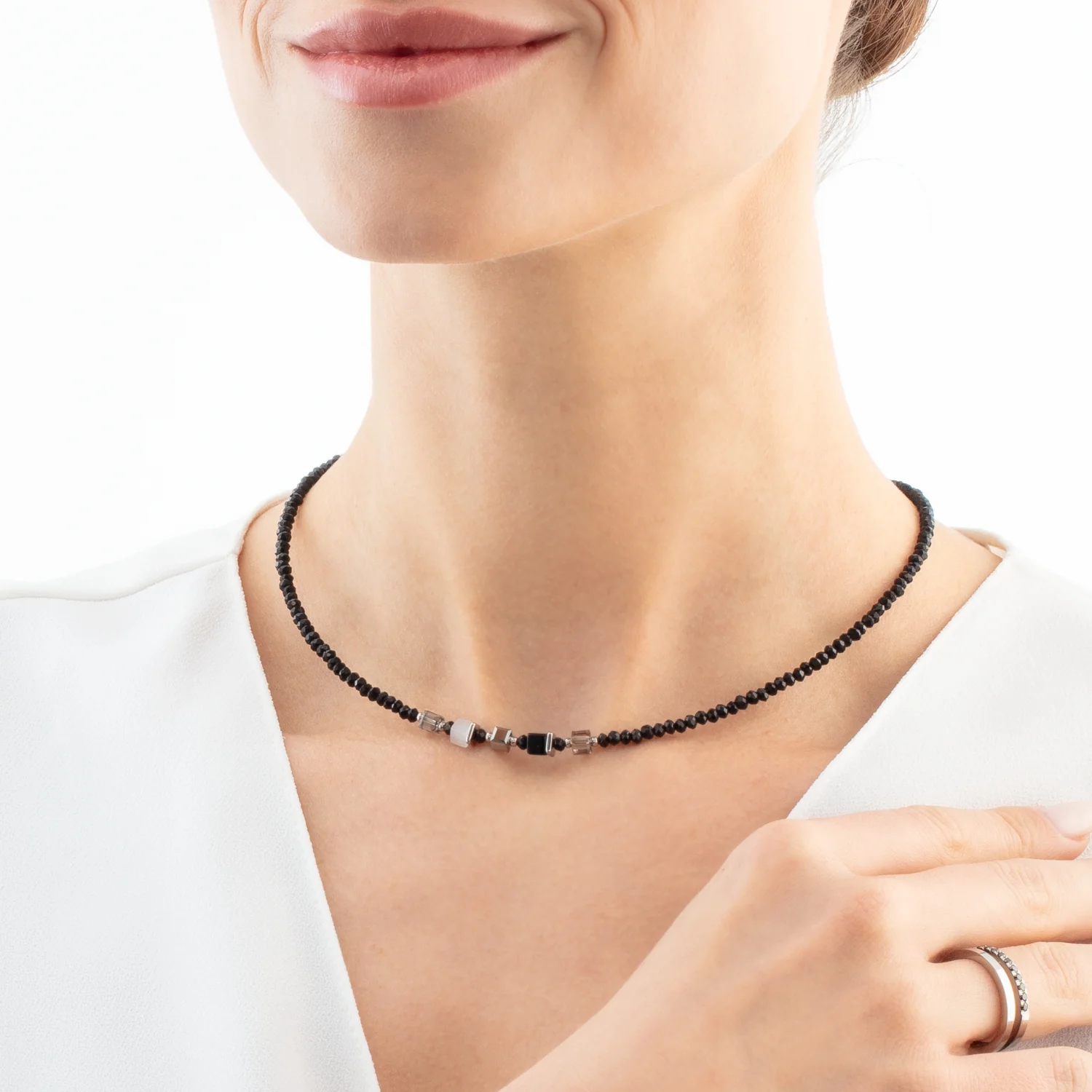 Joyful Colours Update Necklace silver-black - Image 4