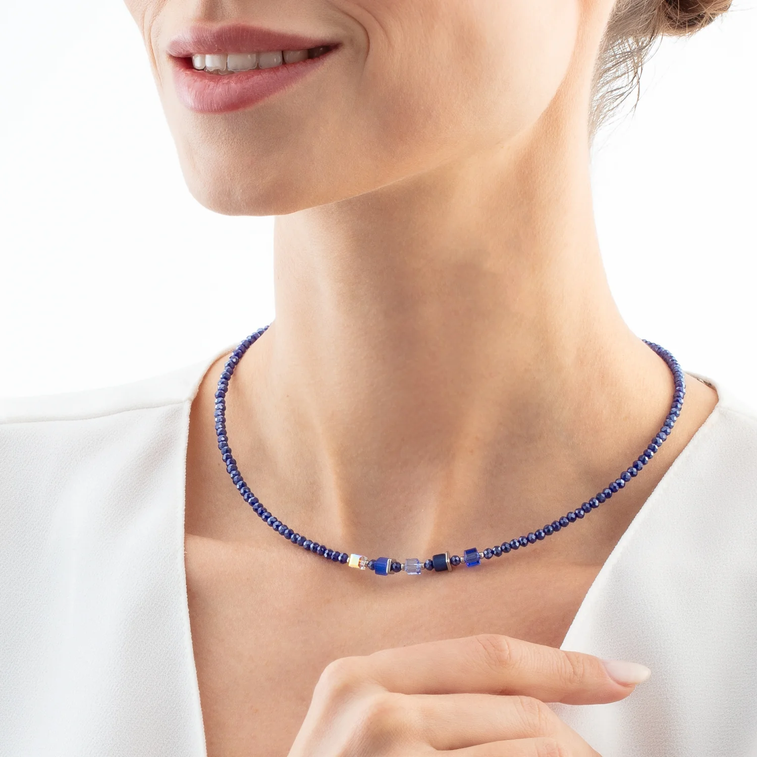 Joyful Colours Update Necklace silver-blue - Image 4