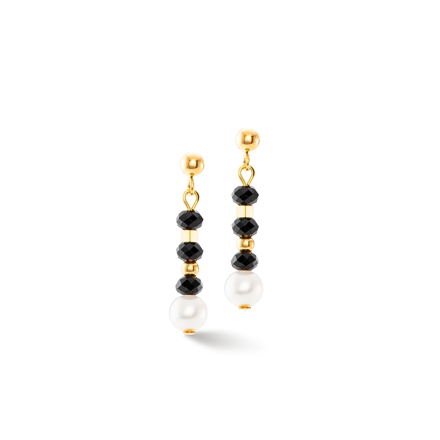 Mystic Pearl earrings gold-black