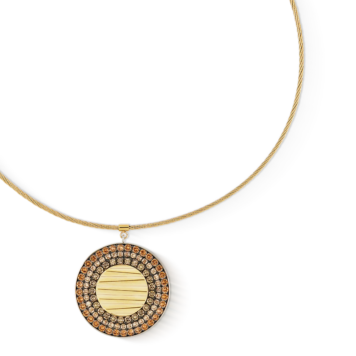 Necklace Amulet Glam Waves gold-beige - Image 2