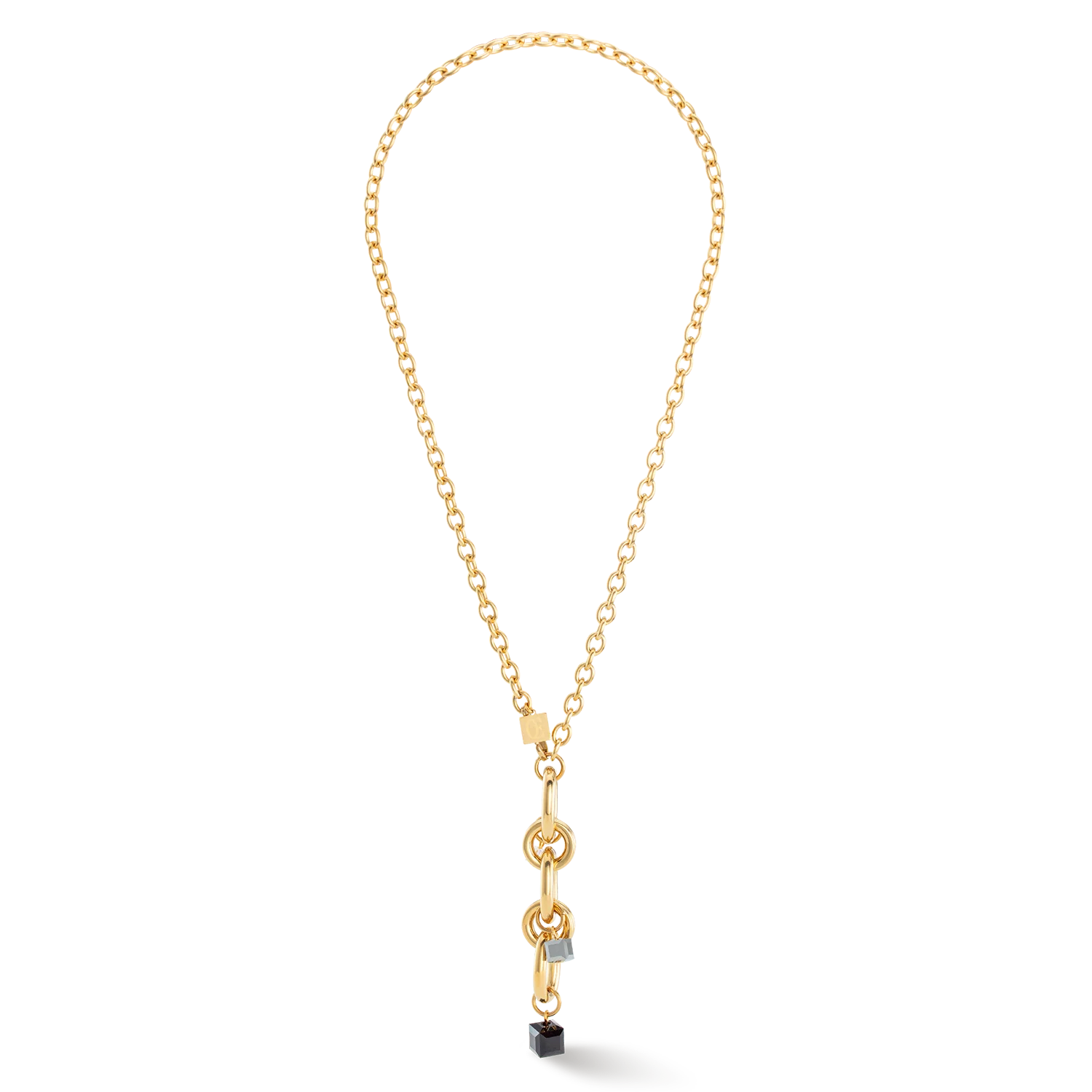 Necklace Chunky Chain gold-black - Image 5