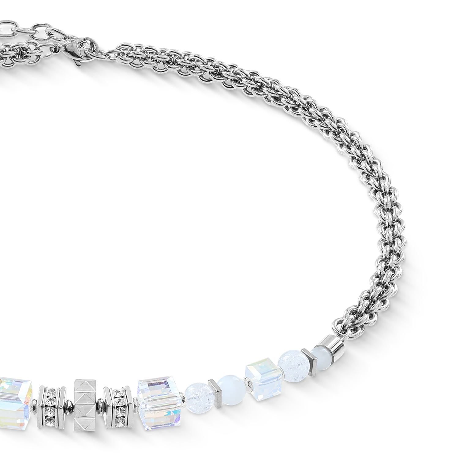 Necklace Cube Nexus silver-white - Image 2