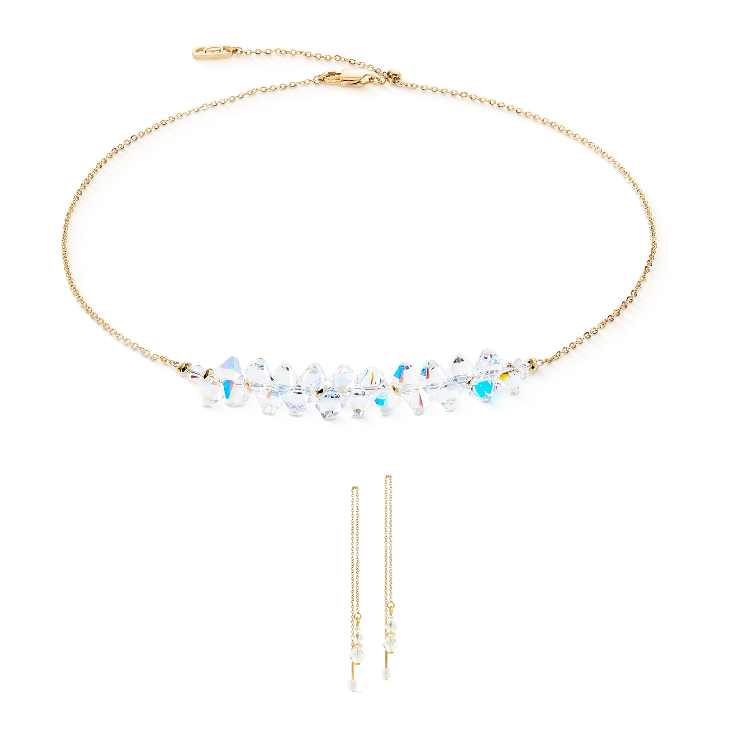 Necklace Dancing Crystals Pure gold-crystal - Image 3