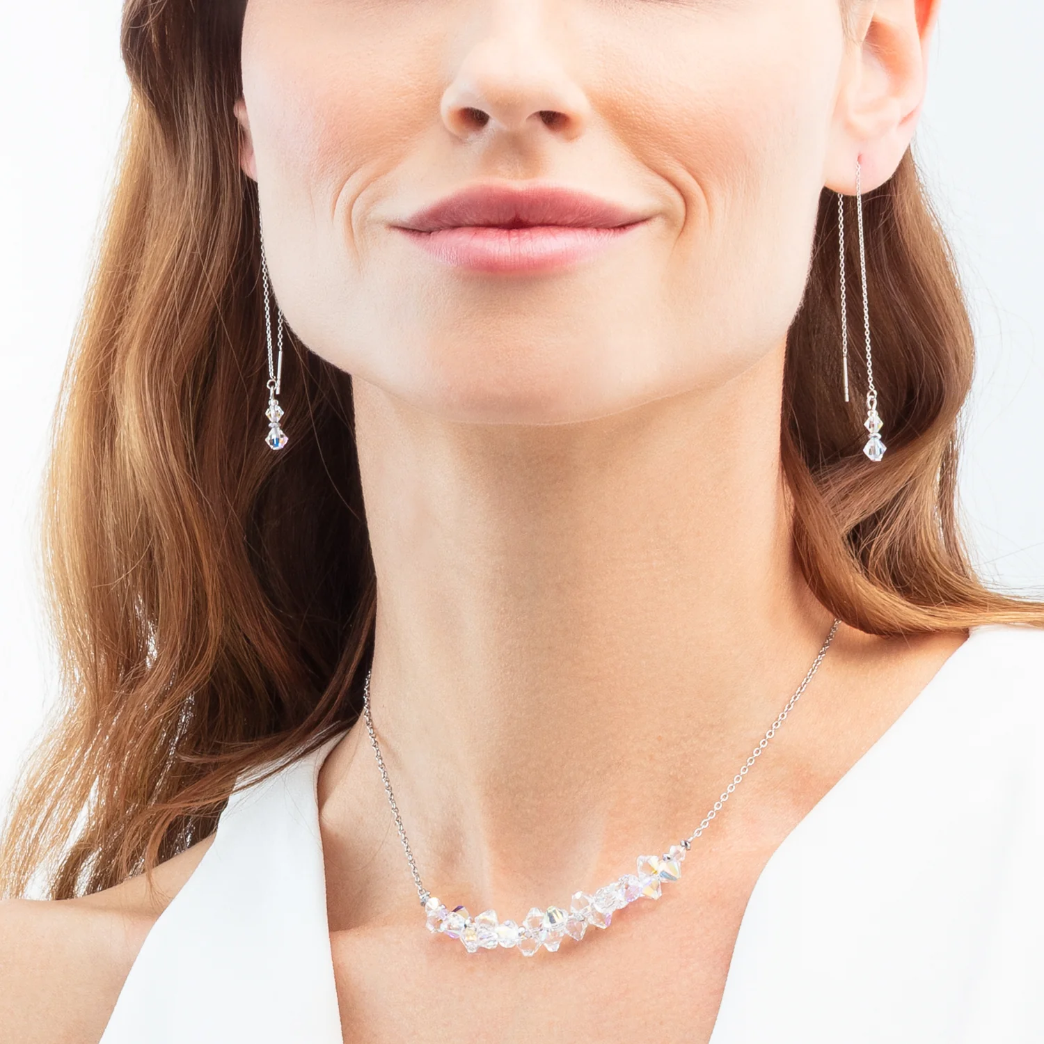 Necklace Dancing Crystals Pure silver-crystal - Image 4